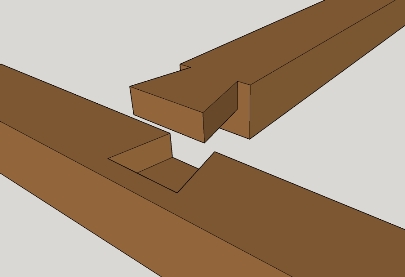 dovetailed lap joint